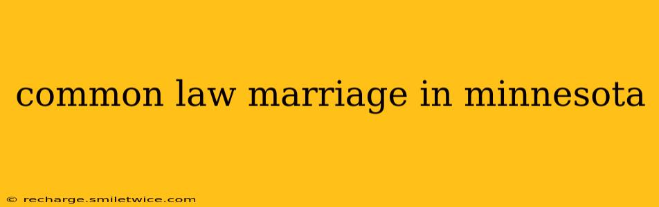 common law marriage in minnesota