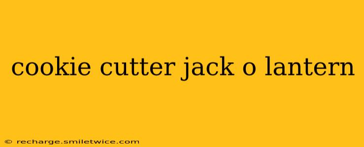cookie cutter jack o lantern