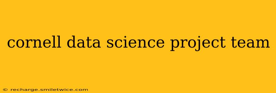 cornell data science project team