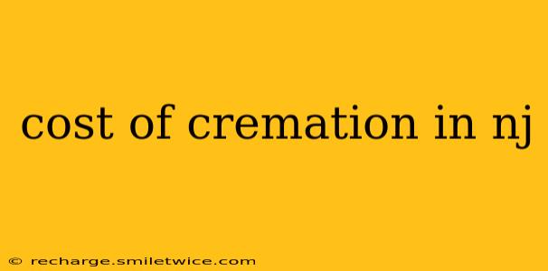 cost of cremation in nj