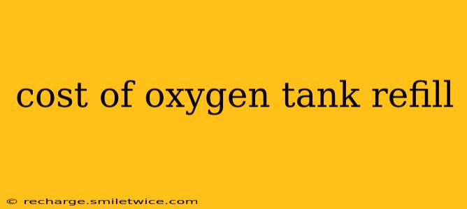 cost of oxygen tank refill