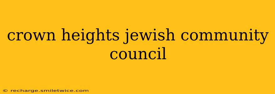 crown heights jewish community council