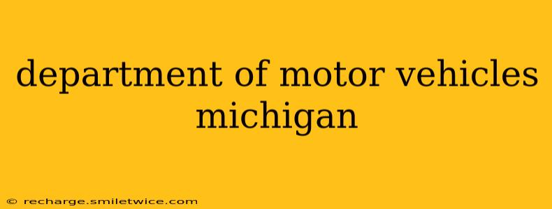 department of motor vehicles michigan