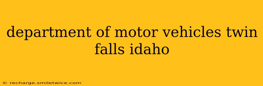 department of motor vehicles twin falls idaho
