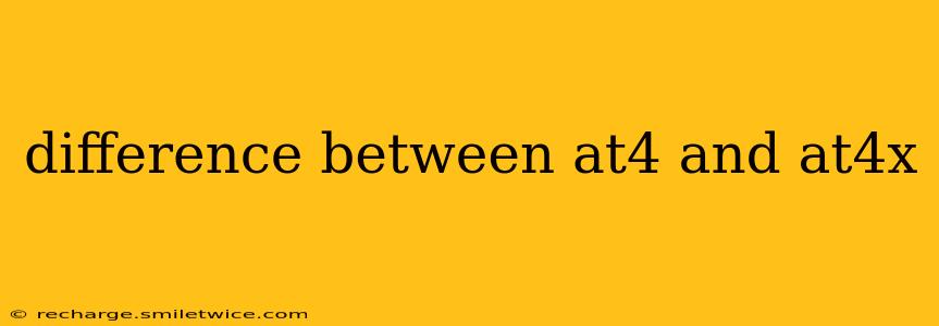 difference between at4 and at4x