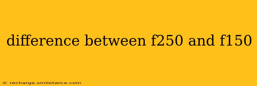 difference between f250 and f150