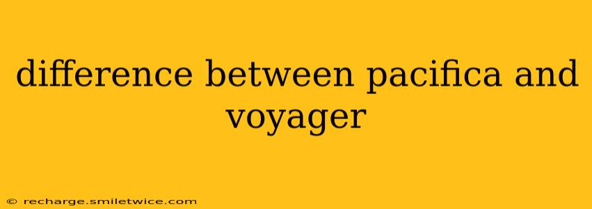 difference between pacifica and voyager