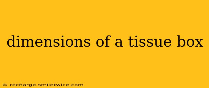 dimensions of a tissue box