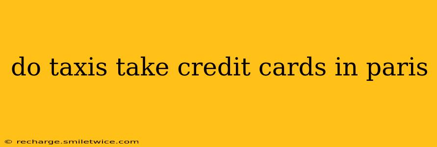 do taxis take credit cards in paris