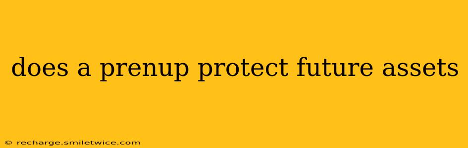 does a prenup protect future assets