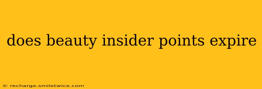 does beauty insider points expire