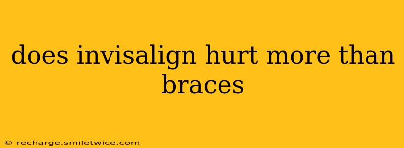 does invisalign hurt more than braces