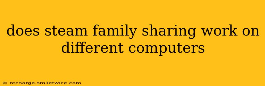 does steam family sharing work on different computers