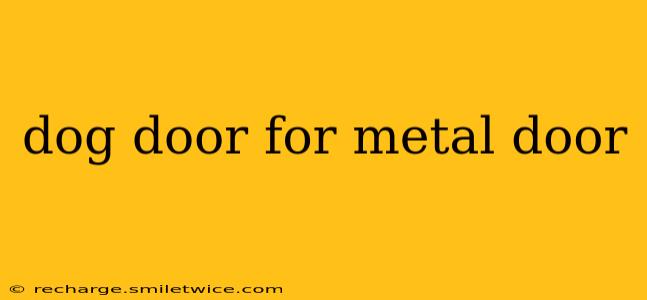 dog door for metal door