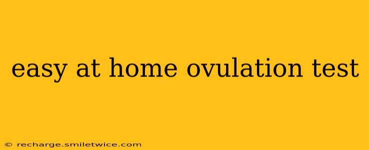easy at home ovulation test