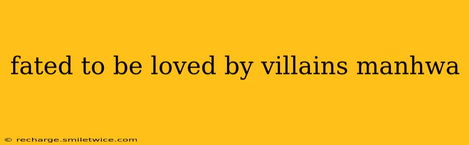 fated to be loved by villains manhwa