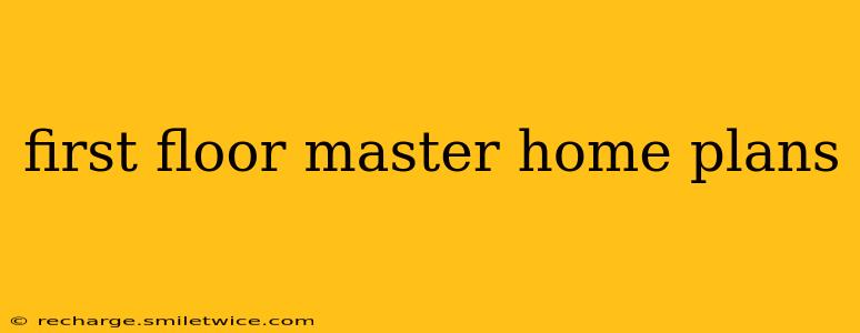 first floor master home plans