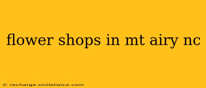 flower shops in mt airy nc