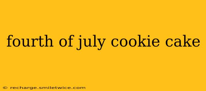 fourth of july cookie cake