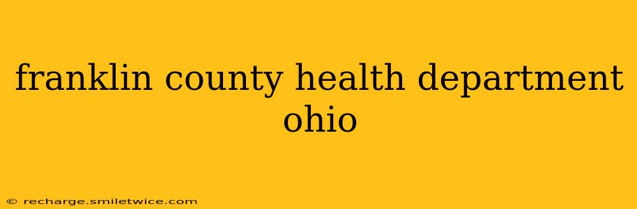 franklin county health department ohio