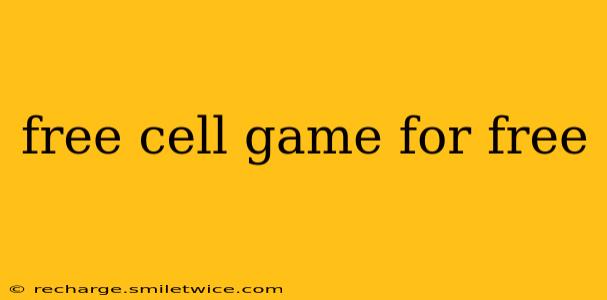 free cell game for free