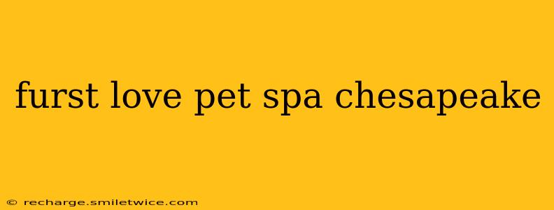 furst love pet spa chesapeake