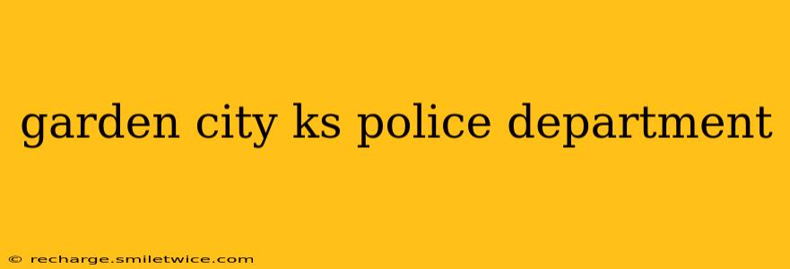 garden city ks police department