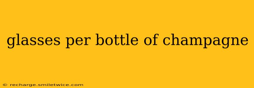 glasses per bottle of champagne