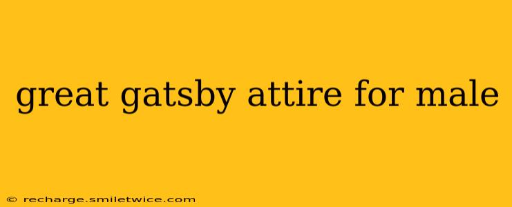 great gatsby attire for male