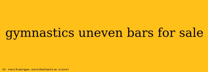 gymnastics uneven bars for sale