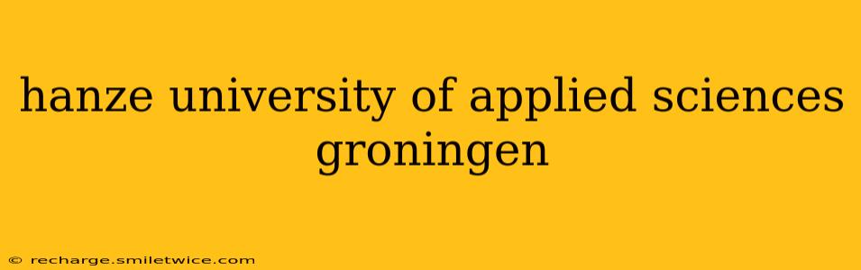 hanze university of applied sciences groningen