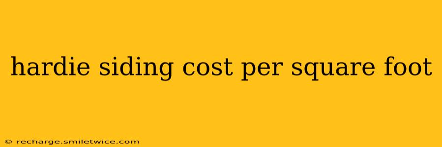 hardie siding cost per square foot