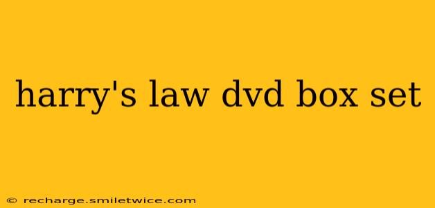 harry's law dvd box set