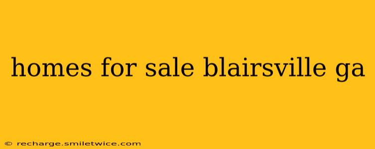 homes for sale blairsville ga