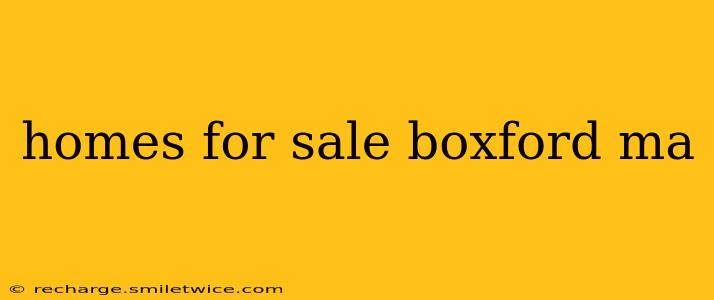 homes for sale boxford ma