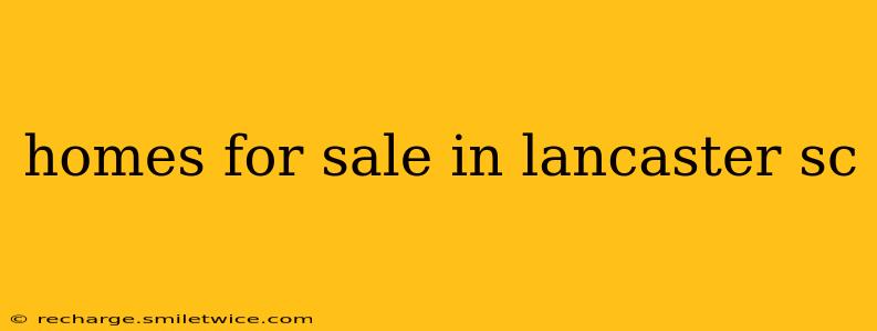 homes for sale in lancaster sc