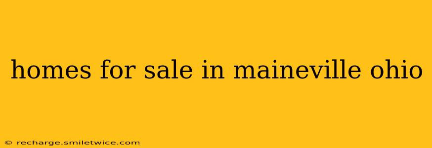 homes for sale in maineville ohio
