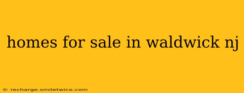 homes for sale in waldwick nj