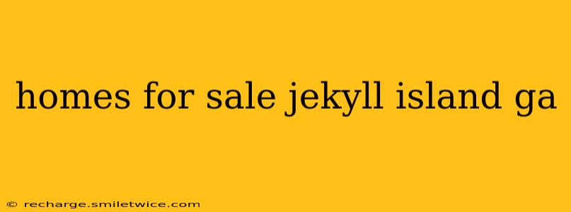 homes for sale jekyll island ga