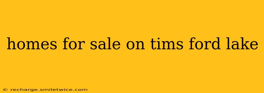 homes for sale on tims ford lake