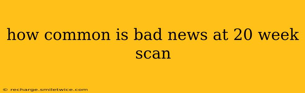how common is bad news at 20 week scan