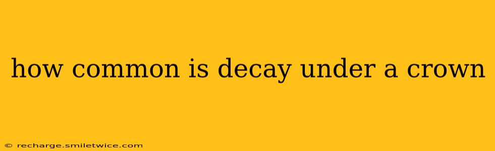 how common is decay under a crown