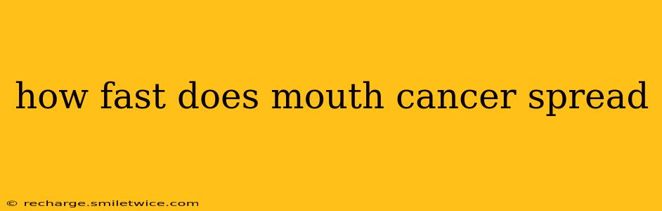 how fast does mouth cancer spread