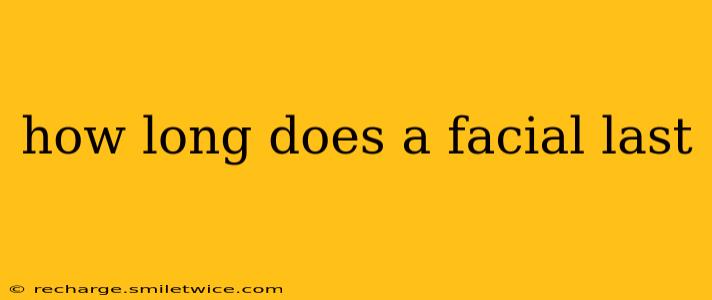 how long does a facial last