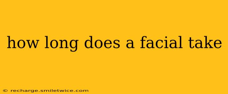 how long does a facial take