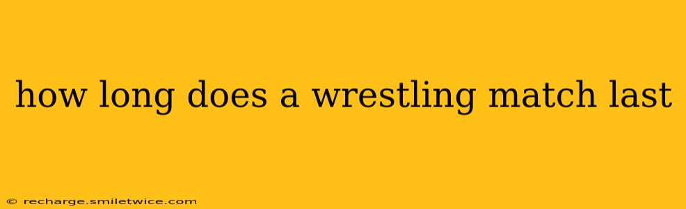 how long does a wrestling match last