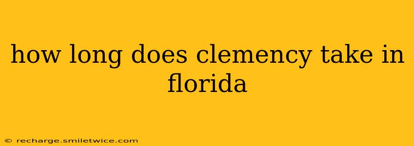 how long does clemency take in florida