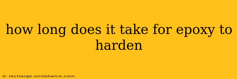 how long does it take for epoxy to harden