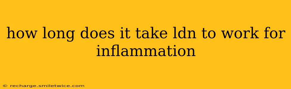 how long does it take ldn to work for inflammation