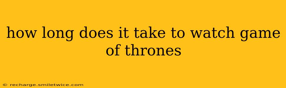 how long does it take to watch game of thrones